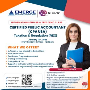 CPA USA: REG New Batch commencement on January 12, 2025