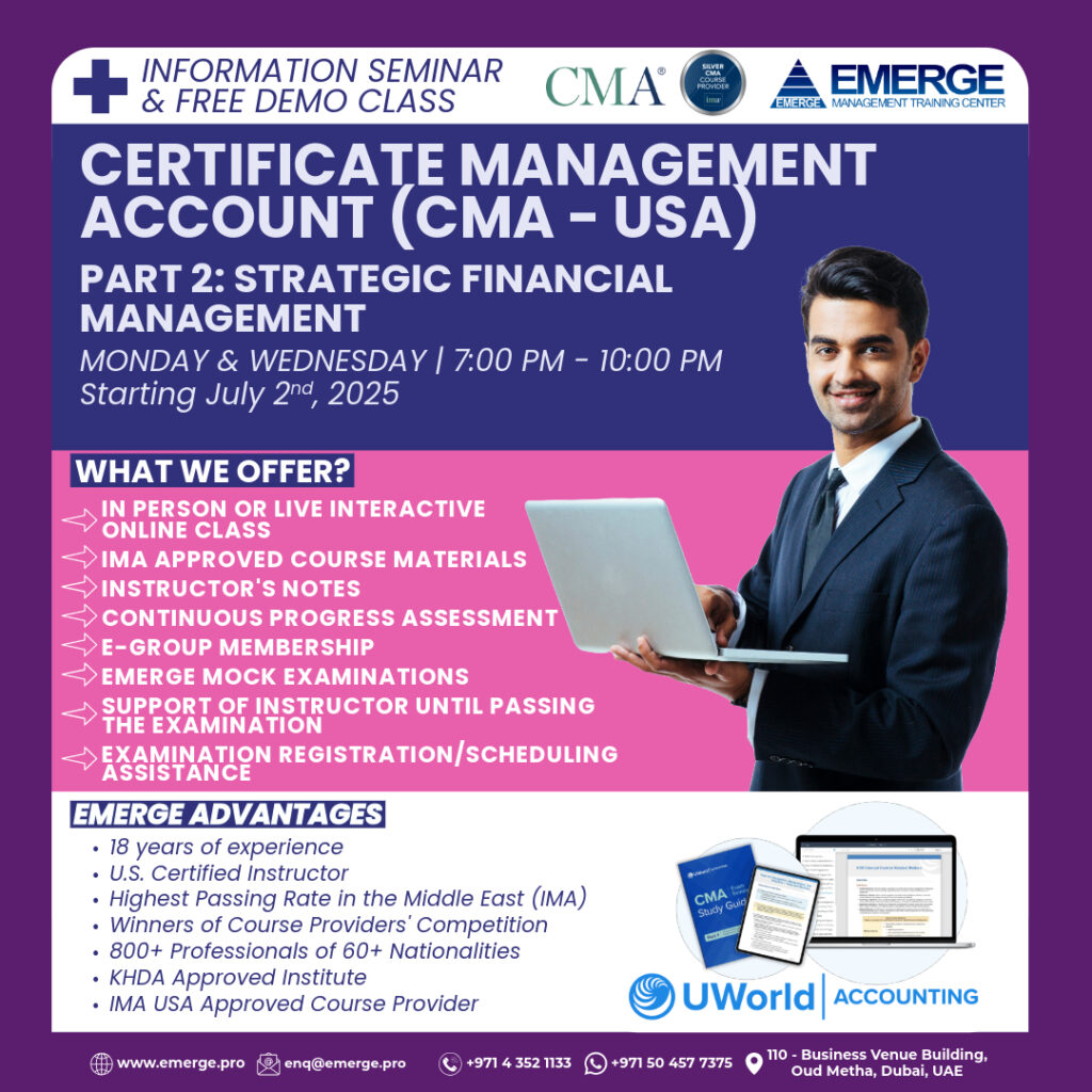 Cma part 2 july exam coaching by emerge institute