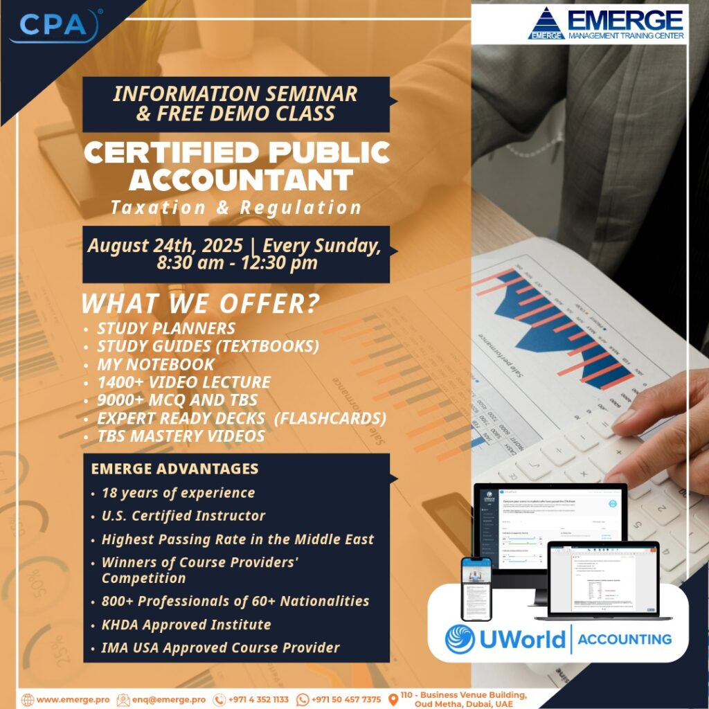Cpa reg exam review and coaching classes in dubai