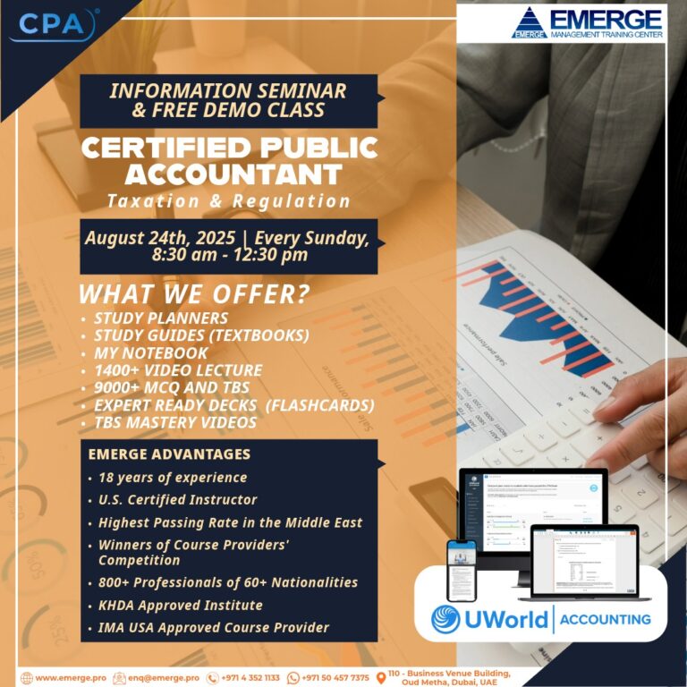 Cpa reg exam review and coaching classes in dubai